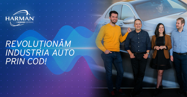 HARMAN România extinde cel mai mare centru de dezvoltare auto din București și recrutează 20 de programatori în echipa de Telematică