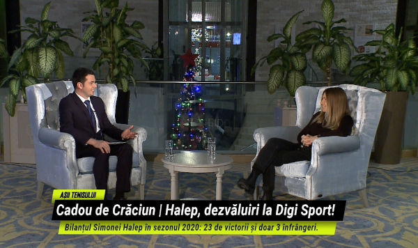 Așii Tenisului: Simona Halep, interviu în EXCLUSIVITATE, în seara de Crăciun