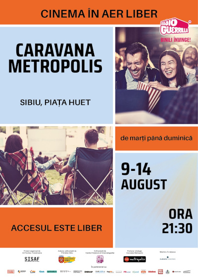 Caravana Metropolis - cinema în aer liber Sibiu 2022