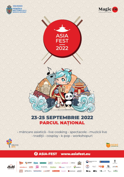 Cea de-a noua ediție a ASIA Fest va avea loc între 23 – 25 septembrie, în Parcul Național din București