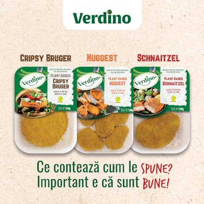 Verdino Green Foods anunță investiții de 4 milioane de euro în dezvoltarea brandurilor din portofoliu și mizează pe diversificarea produselor plant-based