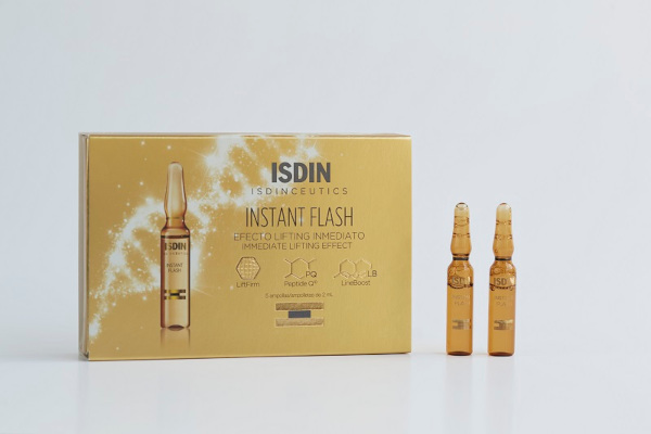 Lifting instant cu fiolele ISDIN Instant Flash