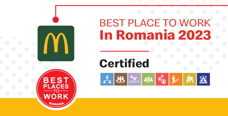 McDonald’s în România certificarea internațională „Best Place to Work”