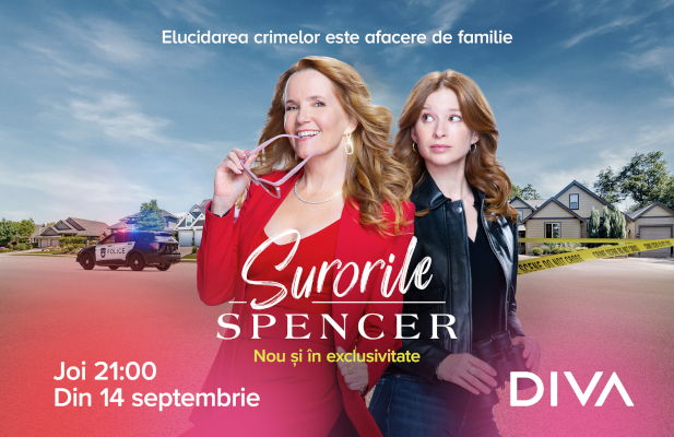 Serialul cu detectivi „Surorile Spencer” se lansează la DIVA în 14 septembrie