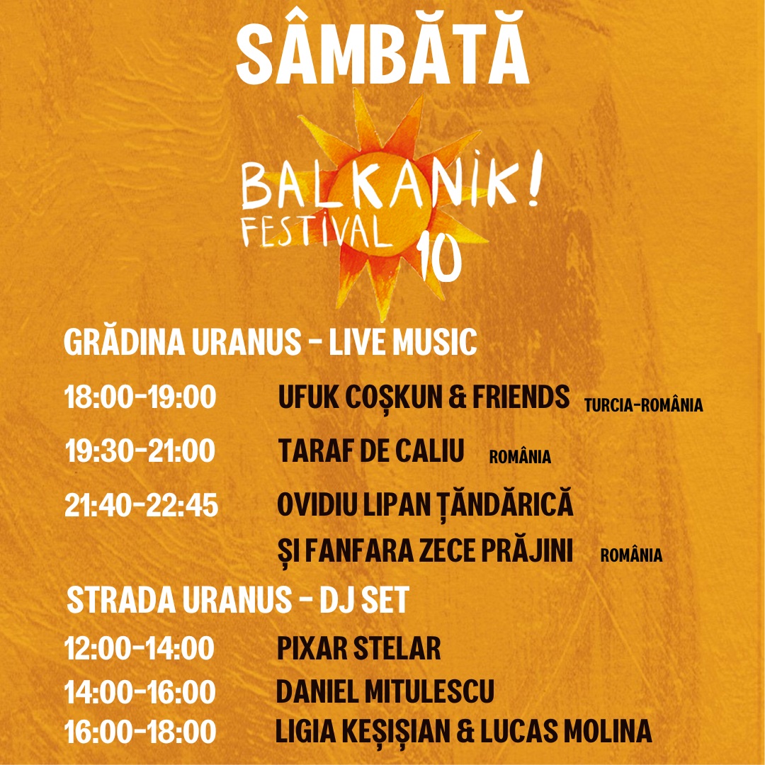 PROGRAM BALKANIK FESTIVAL Sambata