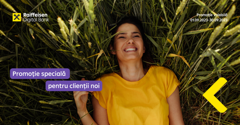 Promoție Raiffeisen Digital Bank 100 de lei bonus cu noul cont curent