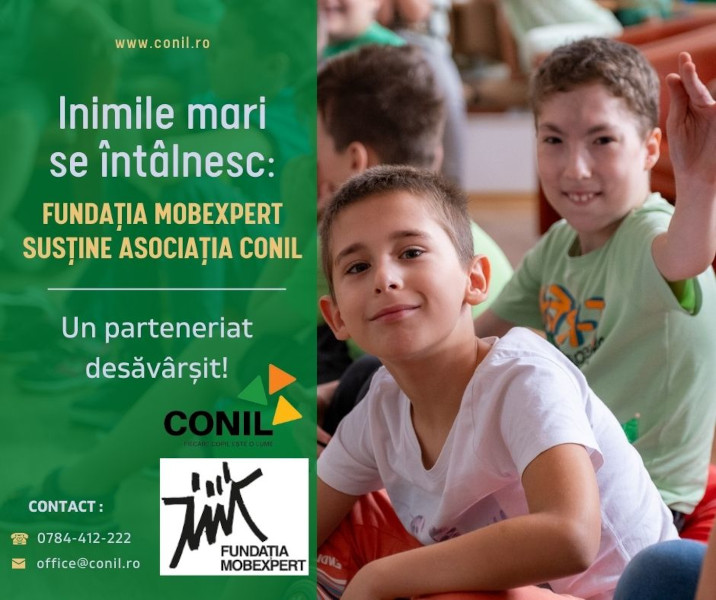 Un parteneriat desăvârșit – Fundația Mobexpert și Asociația CONIL