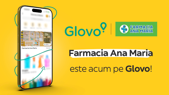 Farmacia Ana Maria este disponibilă pe platforma Glovo