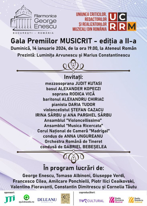 Gala Premiilor Musicrit, ediția a II-a