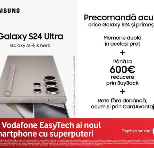 Noile Samsung Galaxy S24, disponibile la precomandă în oferta Vodafone cu reduceri de până la 600 euro