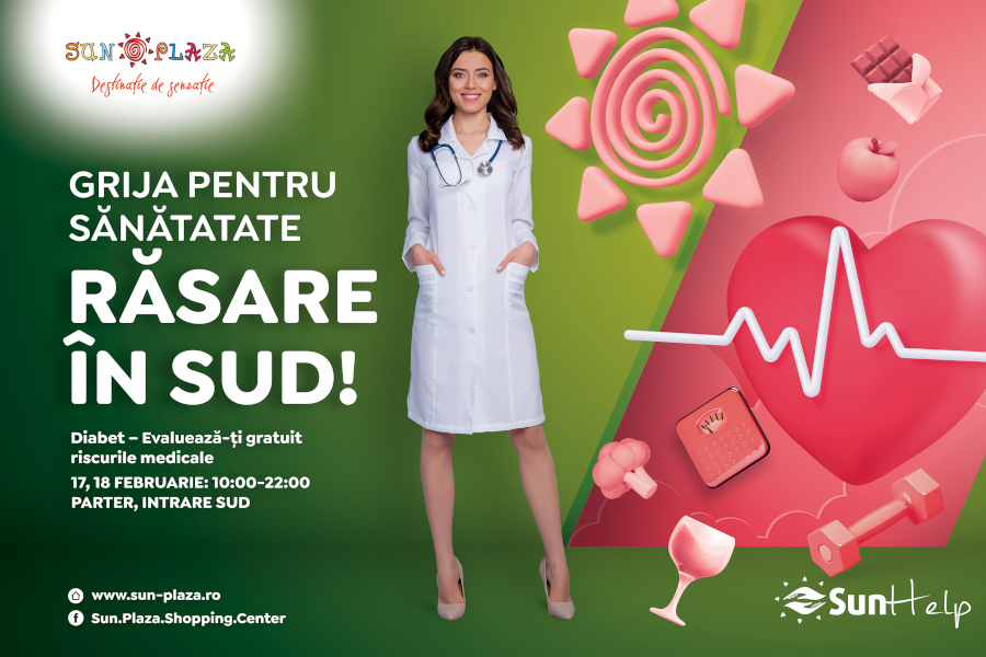 sunhelp sun plaza Investigații medicale gratuite: glicemie tensiune arterială și indice de masă corporală 