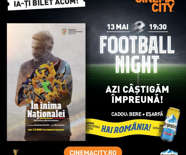 Bergenbier și Cinema City susțin lansarea filmului „În inima Naționalei”