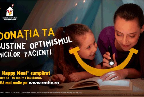 Fundația pentru Copii Ronald McDonald® și McDonald’s® dau startul primei ediții a campaniei de donații McHappy Day® din acest an