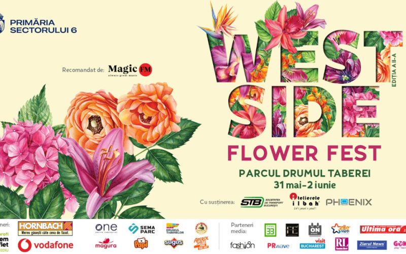 Au început amenajările la West Side Flower Fest! În topul atracțiilor: 21 de grădini tematice și decoruri supradimensionate din 12.000 de ghivece de flori