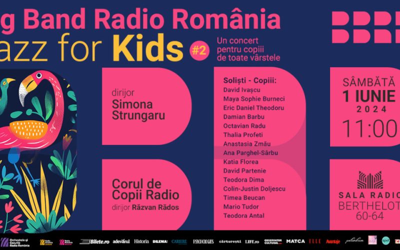 JAZZ FOR KIDS: concert de 1 iunie, pentru copiii de toate vârstele 