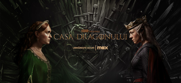 Unul dintre cele mai așteptate seriale ale anului poate fi urmărit pe Max! Primul episod din sezonul doi “Casa Dragonului” este deja pe Max.