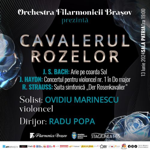 Cavalerul Rozelor: Filarmonica Brașov încheie cea de-a 146-a stagiune joi seară cu un concert simfonic extraordinar