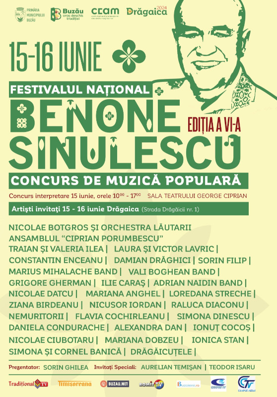 Festivalul Național Concurs de Muzică Populară ”Benone Sinulescu” 2024