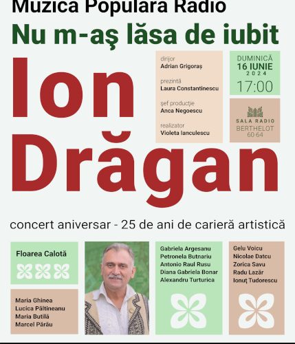 poster Ion Dragan cpncert aniversar