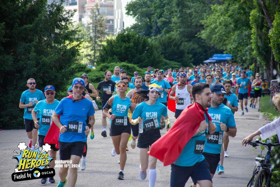 Prima Cursă cu Supereroi din România, organizată de OSCAR Downstream Run for Heroes – fueled by OSCAR