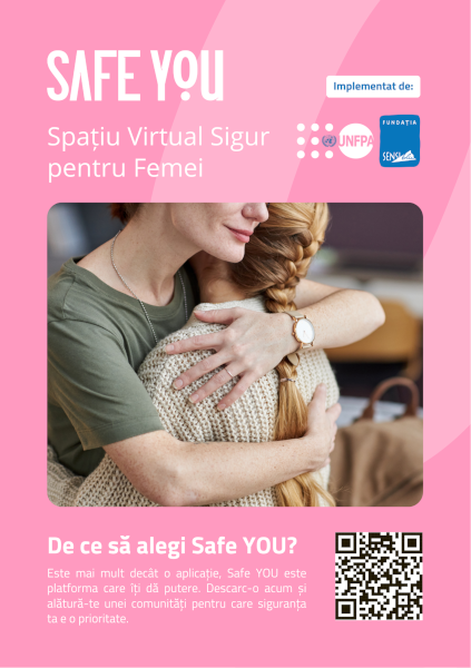 aplicația SafeYOU femeile și fetele aflate într-o situație de violență domestică și de gen