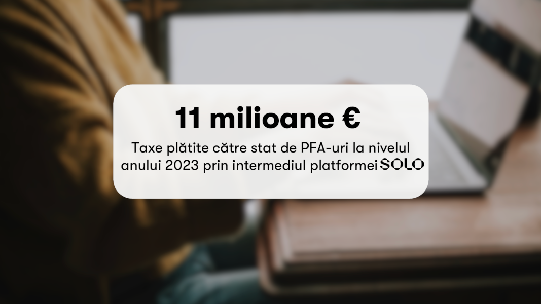 Statul a colectat, pentru 2023, taxe de 11 milioane de euro de la liber-profesioniștii care folosesc platforma SOLO pentru contabilitate