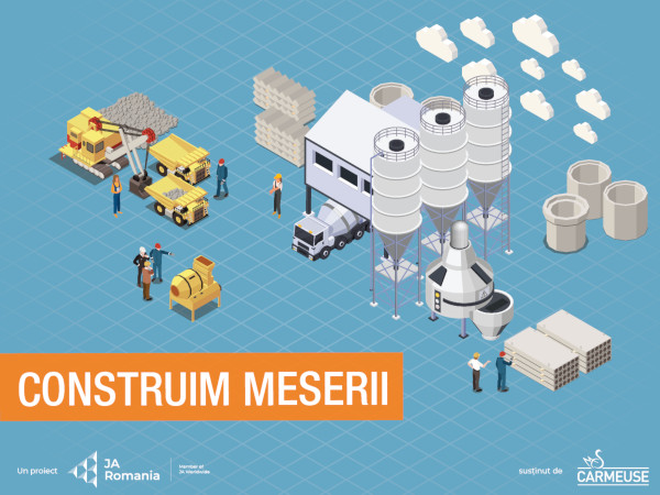 Proiectul „Construim Meserii”, implementat în România de Junior Achievement cu sprijinul Carmeuse, ajută elevii să-și descopere preferințele de carieră