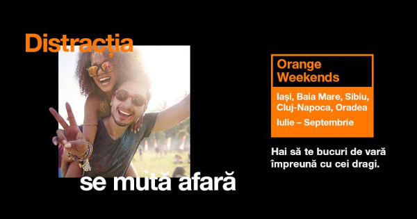 Caravana Orange Weekends vine în 4 orașe din România cu gaming și filme, inclusiv producții adaptate nevăzătorilor