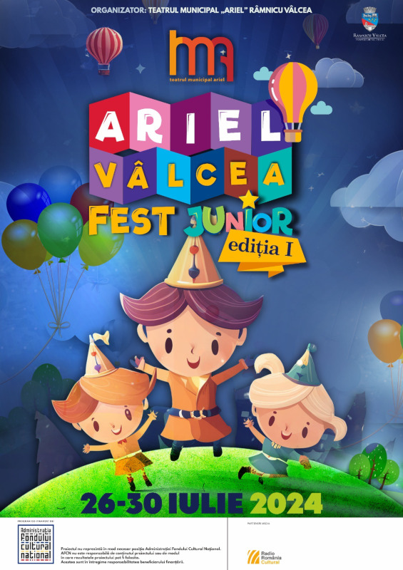 Festivalul Ariel Vâlcea Fest Junior ediția I aduce magia teatrului în viețile copiilor