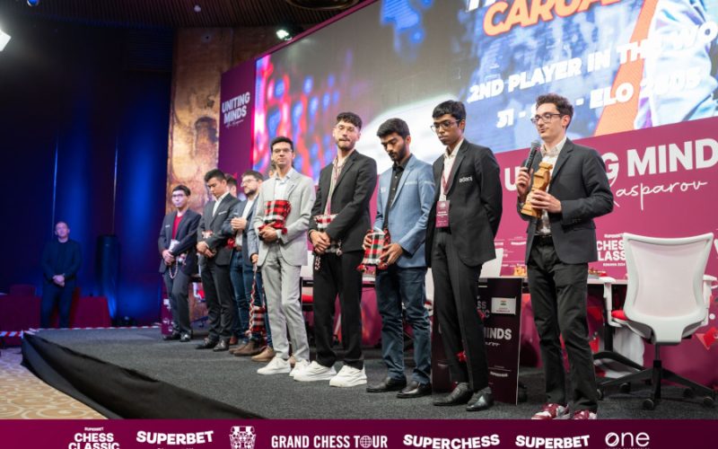 Fabiano Caruana a câștigat, pentru a doua oară, etapa de la București a turneului mondial Grand Chess Tour