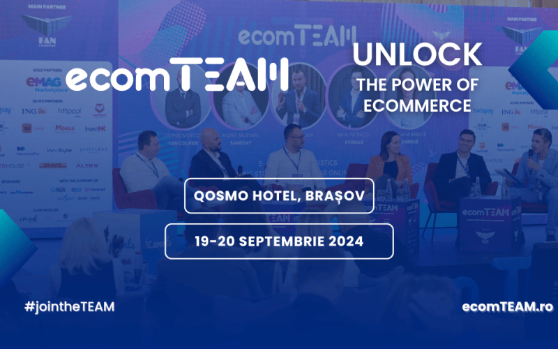 Hai cu noi în teambuildingul e-commerce-ului românesc. ecomTEAM 2024 se apropie: ce teme abordăm anul acesta și cum se va desfășura evenimentul?