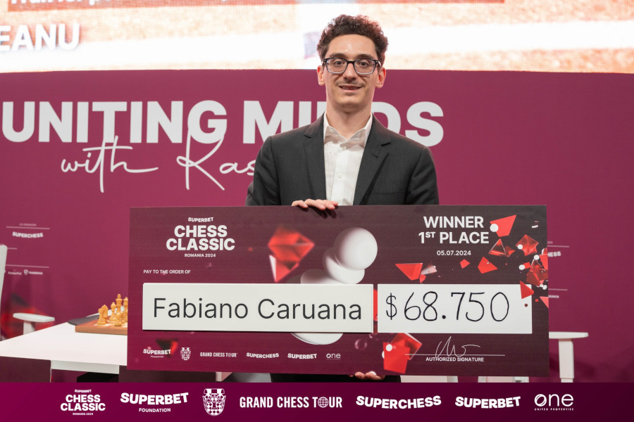 Fabiano Caruana câștigă Superbet Chess Classic România 2024