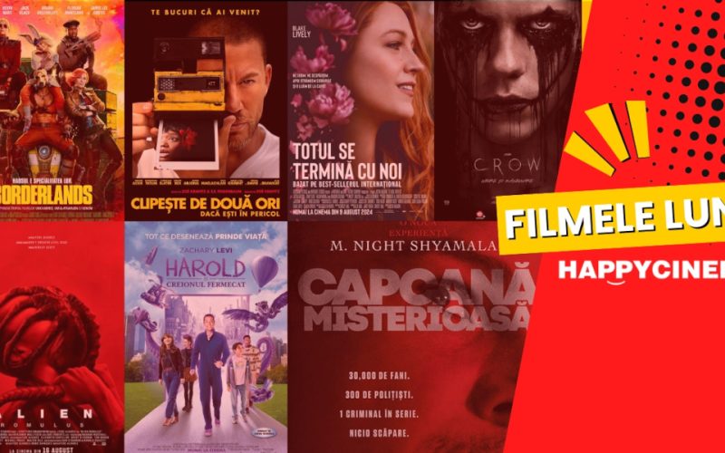 Filmele lunii august la Happy Cinema: producții palpitante, comedii romantice și blockbustere pentru întreaga familie