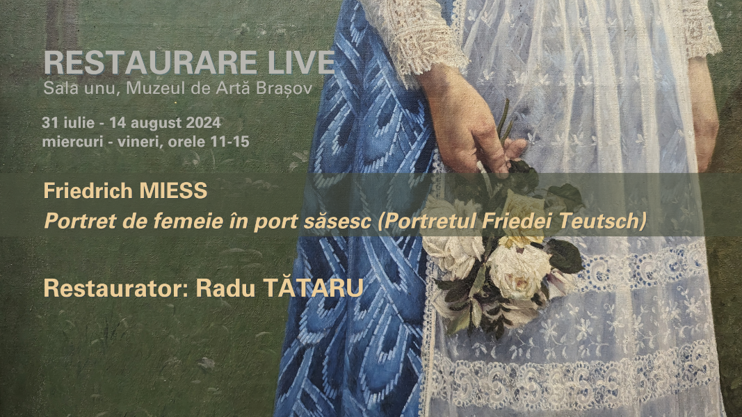 O operă de artă va fi restaurată live la Muzeul de Artă Brașov. Vizitatorii pot asista live la acest proces de restaurare