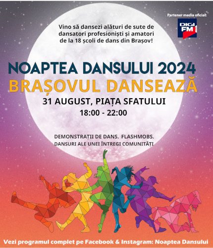 “Noaptea Dansului: Brașovul Dansează” și uneste oamenii în cea mai mare horă din Piața Sfatului