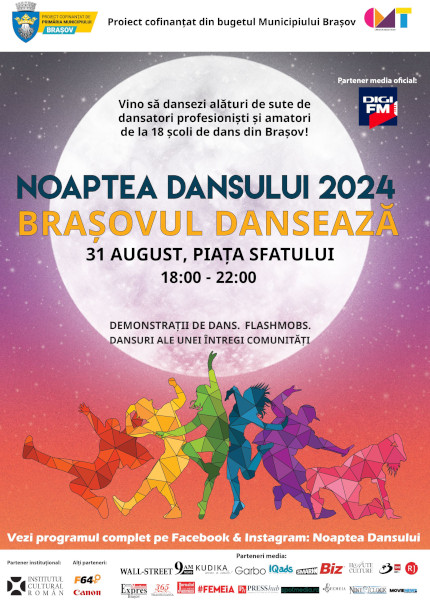 afis NoapteaDansului: Brașovul Dansează