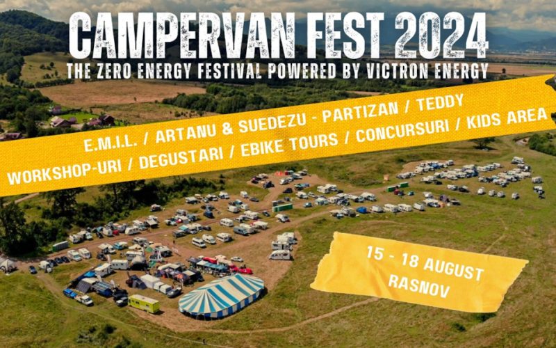 Autosuficiență și aventură la CamperVan Fest 2024, între 15 și 18 august, la Râșnov