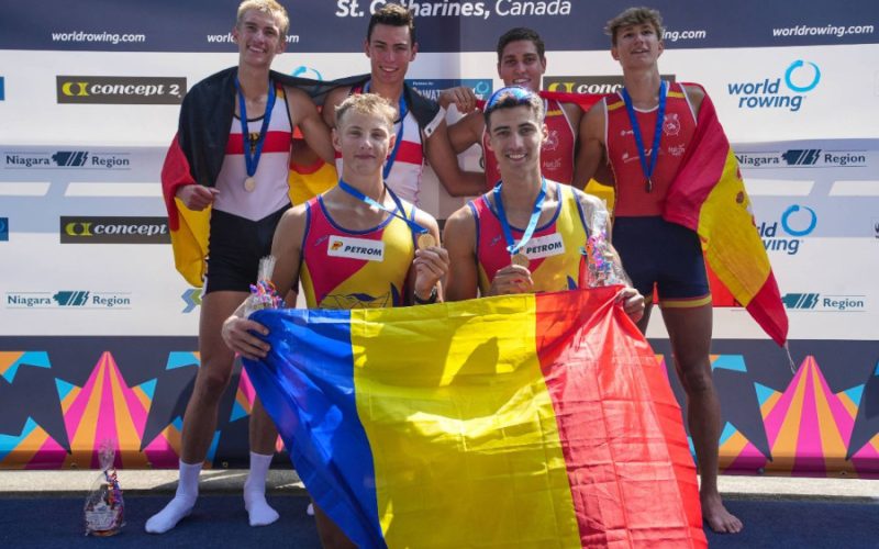 Canotorii români au obținut 7 medalii de aur la Campionatele Mondiale din Canada. România, locul 1 pe națiuni!