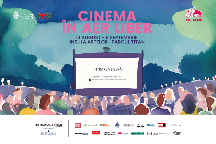 Cinema în aer liber bucuresti 2024 parcul titan