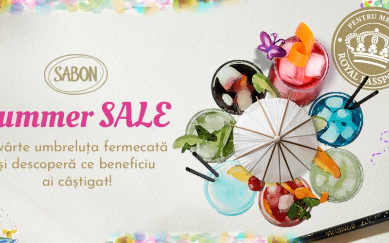 SABON Summer Sale - Învârte umbreluța fermecată pentru reduceri de până la 40% și produse bonus la cumpărături