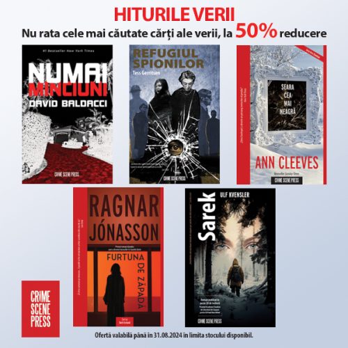 Hiturile verii la Crime Scene Press: romane polițiste de neratat