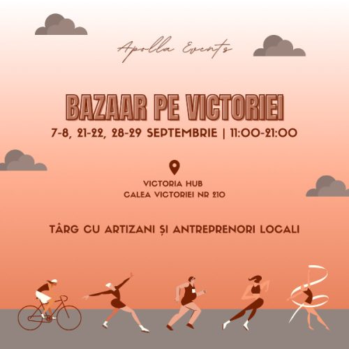 Apolla Events vă invită la Bazaar pe Victoriei pe 7-8 septembrie