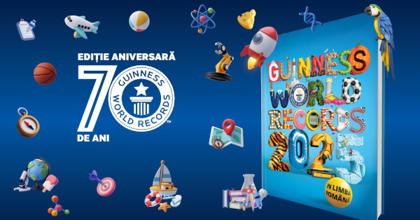 Didactica Publishing House lansează ediția aniversară 70 de ani, în limba română, a Cărții Recordurilor – Guinness World Records 2025