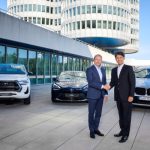 Hydrogen Pioneers: BMW Group and Toyota Motor Corporation take collaboration to the next level to offer Fuel Cell Electric Vehicle (FCEV) options for passenger cars. Koji Sato, President and Member of the Board of Management (Representative Director) Toyota Motor Corporation; Oliver Zipse, Chairman of the Board of Management of BMW A