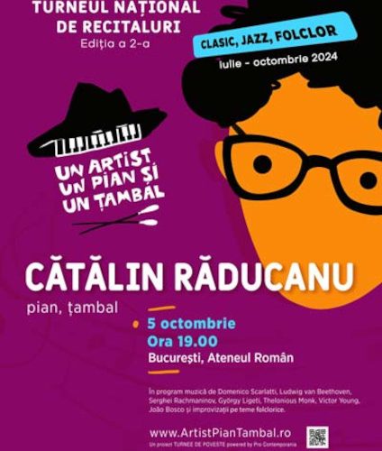 Cătălin Răducanu revine în septembrie cu a doua ediție a turneului „Un artist, un pian şi un țambal”