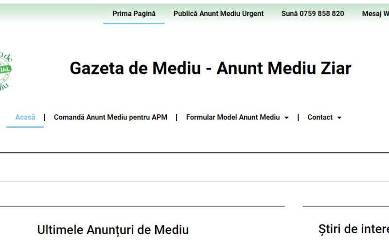 Importanța anunțului în ziar pentru obținerea autorizației de mediu