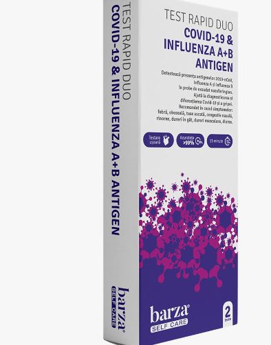 testul rapid Duo COVID-19 & Influenza A + B de la BARZA Self Care