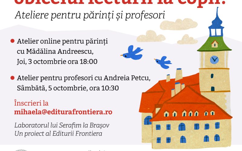 Cum să împrietenim copiii cu lectura – ateliere pentru părinții și profesorii din Brașov