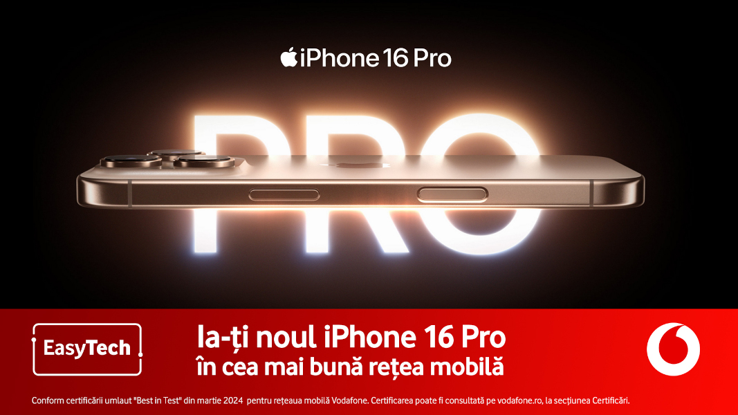  Seria iPhone 16 este disponibila pentru precomanda la Vodafone Romania