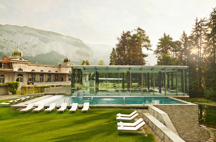 Waldhaus Flims Wellness Resort Waldhaus Spa Aussenpool